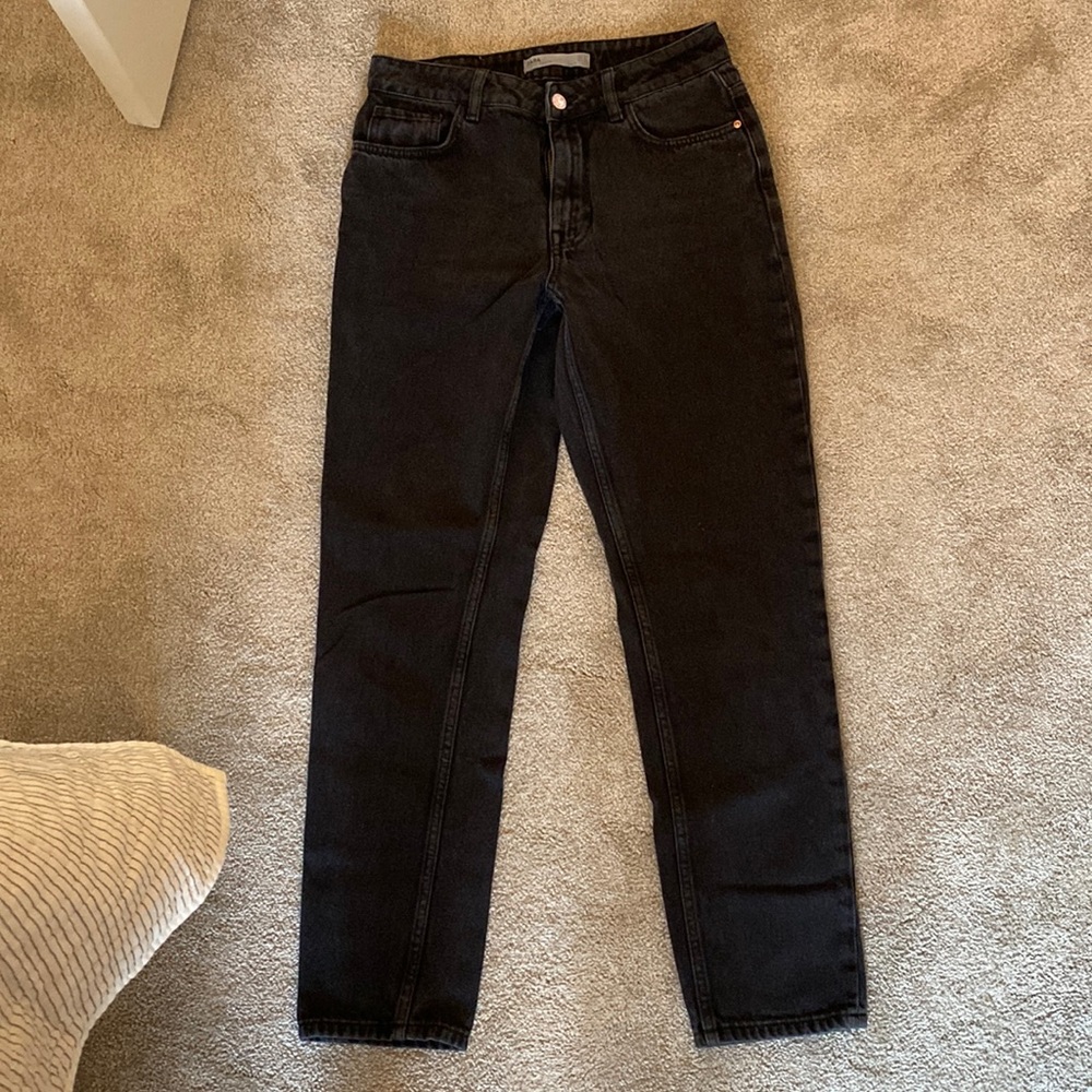 Black Zara Mom Jeans